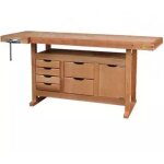 Outifrance - tabli bois de menuisier 1. 75 m � caisson et presse