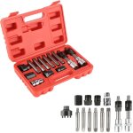 Outil d'alternateur 13 pcs kit d'enl�vement de roue libre d'alternateur kit d'outil de retrait de poulie ...