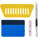 Outil d'application de papier peint, raclette pour pose adhesif, avec squeegee au silicone, couteau universel ...