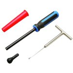 Outils bgs pour remplacer les valves des roues sans deposer le pneu