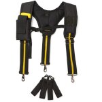Outil bretelles ceinture matelass�e robuste r�glable multi - support lombaire pochettes pour carpenter ...