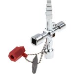 Outils cl� � 4 pans, cl� � triangle carr�, cl� universelle, alliage de zinc, cl� � triangle, cl� d'armoire ...