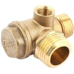 Outil de connecteur de tube de clapet anti - retour filet� mle de compresseur d'air en laiton � 3 ports ...