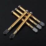 Outils de coupe de verre 5pcs, coupe - verre professionnel avec poignee en metal pour couper du verre ...