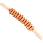 Outils de massage des fascias wood therapy, rouleau de massage incurv� en bois pour la r�duction de la ...