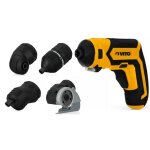 Mini visseuse 4v outil multifonctions articul� batterie lithium 1. 5 ah rechargeable 40 accessoires vito ...