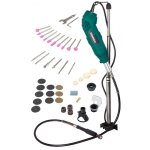 Vonroc - outil multifonction rotatif 160w. tige flexible et 40 accessoires inclus