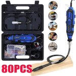 Outil multifonctionnel outil de tournage dremel ponceuse 80pcs accessoires