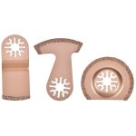 Outil oscillant en c�ramique, polyvalent segment multifonction jeu 3 lames scie universels kit carbure ...