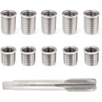 Outil de r�paration de filetage de bougie d'allumage boulon m10x1. 0 + m12x1. 0 kit de mat�riel d'accessoires ...