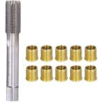 Outils de r�paration de trou de filetage de bougie d'allumage, kit de r�paration de filetage avec 10 ...