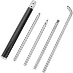 Outils de tournage sur bois pour tour, ensemble de 4 pi�ces en carbure coupeur en forme de diamant, arbre ...