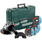 Metabo - outillage - meuleuse d'angle 125 mm, avec accessoires, 750 w 603605680 Metabo - outillage - meuleuse d'angle 125 mm, avec accessoires, 750 w 603605680
