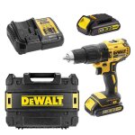 Outillage - perceuse  percussion sans fil 18v, 2 batteries 1, 5 ah xr, chargeur dcd778s2t - dewalt