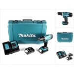Outillage - perceuse - visseuse sans fil 18 v, 2 batteries 1, 5 ah li - ion, chargeur ddf453sye - makita ...
