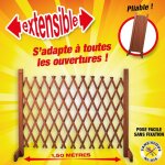 Outiror - barrire de protection extensible jusqu' 1, 50 mtres, en bois