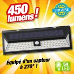 Projecteur detecteur de mouvements  energie solaire 54 led