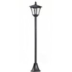 Outsunny luminaire ext�rieur solaire lampadaire lanterne classique led 40 lm dim. 18l x 18l x 160h cm ...