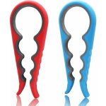 Ouvre - bo�te manuels 2 pack en caoutchouc 4 - en - 1 ouvre - bouteille pour plusieurs tailles (rouge, ...