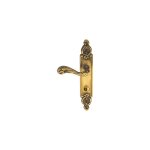 Ouvre&deco ? poign�e de porte gauche sully ? verrou de condamnation ? laiton patin� ? entraxe 195 mm ...