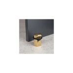 Ouvre&dco - bute de porte sol hexagone, laiton dor poli brillant