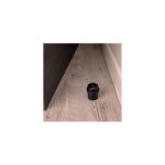 Ouvre&deco ? but�e de porte sol cylindrique en aluminium noir ? fixation au sol ? pour portes jusqu'� ...