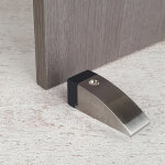 Ouvre&dco - bute de porte sol delta, inox mat