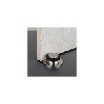 Ouvre&deco ? but�e de porte sol graphic ? inox mat avec anneau caoutchouc noir ? r�sistance � la corrosion ...