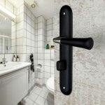 Ouvre&deco ? paire de poign�es de porte cleo ? bois noir ? entraxe 195 mm ? forme ronde ? compatible ...