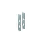 Ouvre&d�co - 2 plaques de porte ext�rieure � cylindre inox entraxe 195mm