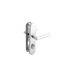 Ouvre&déco - 2 poignées de porte d'entrée alba sécurité cylindre, béquille double, aluminium argent entraxe ... Ouvre&déco - 2 poignées de porte d'entrée alba sécurité cylindre, béquille double, aluminium argent entraxe ...