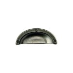 Ouvre&déco - poignée de meuble coquille, laiton finition fer patiné entraxe 64 mm Ouvre&déco - poignée de meuble coquille, laiton finition fer patiné entraxe 64 mm