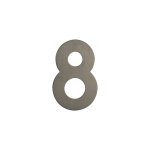Num�ro de porte 8 en inox mat de 120, standard