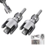 Ouvre - fils int�gr� 2 pi�ces - kit filetage 1 / 2 et 3 / 4 pouce, taraud pour perceuse, outil plomberie ...