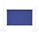 Banderole bleue pour poteau sparateur