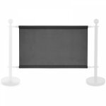 Banderole pour poteau sparateur gris