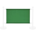 Banderole verte pour poteau sparateur