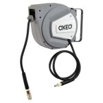 Oxeo - enrouleur de tuyau à air comprimé - dévidoir automatique pivotant à 180° - 10 bar max - tuyau ... Oxeo - enrouleur de tuyau à air comprimé - dévidoir automatique pivotant à 180° - 10 bar max - tuyau ...