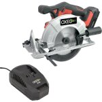 Oxeo - scie circulaire sans fil 18v easy full - avec batterie et chargeur rapide - led �clairage zone ...