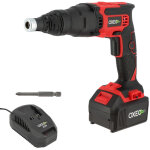 Oxeo ? visseuse � plaque de pl�tre sans fil 18v ? �clairage led ? vitesse 0 - 4000 tr / min ? batterie ...