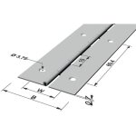 P&g - pg charni�re � tige l. ouverte 32mm s. 0, 7mm 35000mm fe verms - 11046