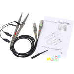 P6100 2pcs haute precision oscilloscope sonde 1x 10x 100mhz pince crocodile de sonde de test