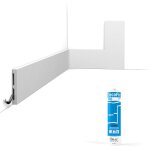 Pack 10 m�tres plinthes sx163 avec colle - orac x cimaises - et - plus - 10 x 1, 3 x 200cm (h x p x l) ...