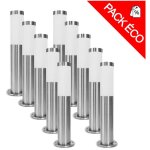 Pack de 10 potelets e27 lila inox 304 miidex lighting