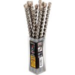 Diager - pack de 12 forets bton booster - plus 3 taillants sds - plus - 157l  6 long. utile 50 long. ...