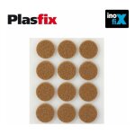 Inofix - pack de 12 feutres synth�tiques adh�sifs marron �22mm plasfix