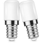 Pack 2 ampoules led e14 ? 2w ? 85 - 265v ? lumi�re blanche chaude 3000k ? id�al pour r�frig�rateur, machine ...