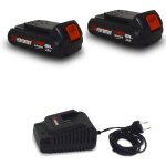 Pack 2 batteries concept 20v lithium 2 ah compatible pour la gamme d'outils electro - portatifs x - performer ...