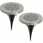 Pack de 2 spots solaires encastrables 2 x 12 lumens - ez solar Pack de 2 spots solaires encastrables 2 x 12 lumens - ez solar