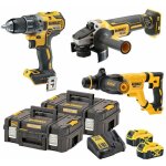 Dewalt - pack 3 outils perforateur sds - plus, meuleuse 125 mm et perceuse - visseuse compacte dck327p2t ...